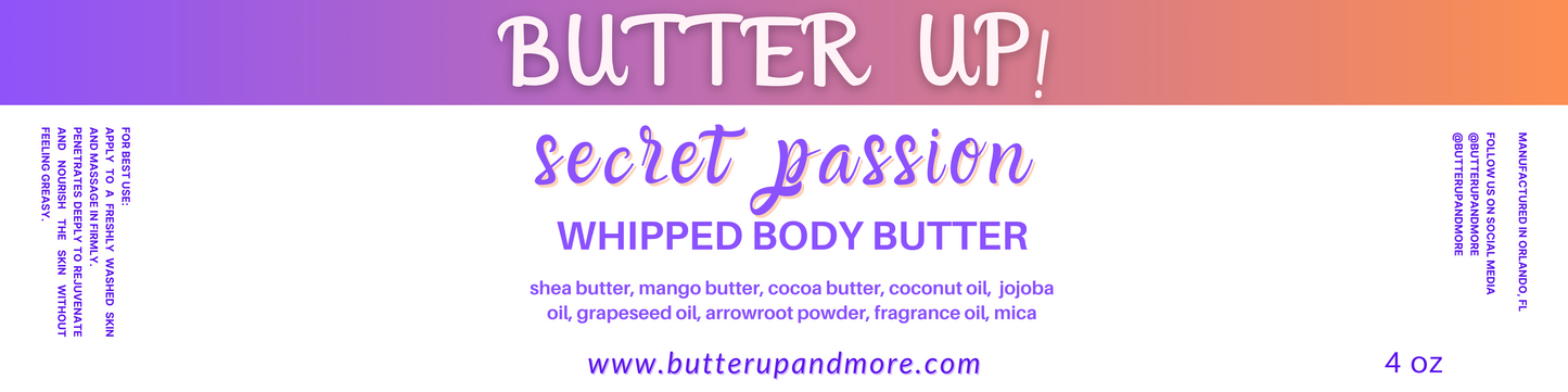 Secret Passion Whipped Body Butter (Lovespell Inspired)